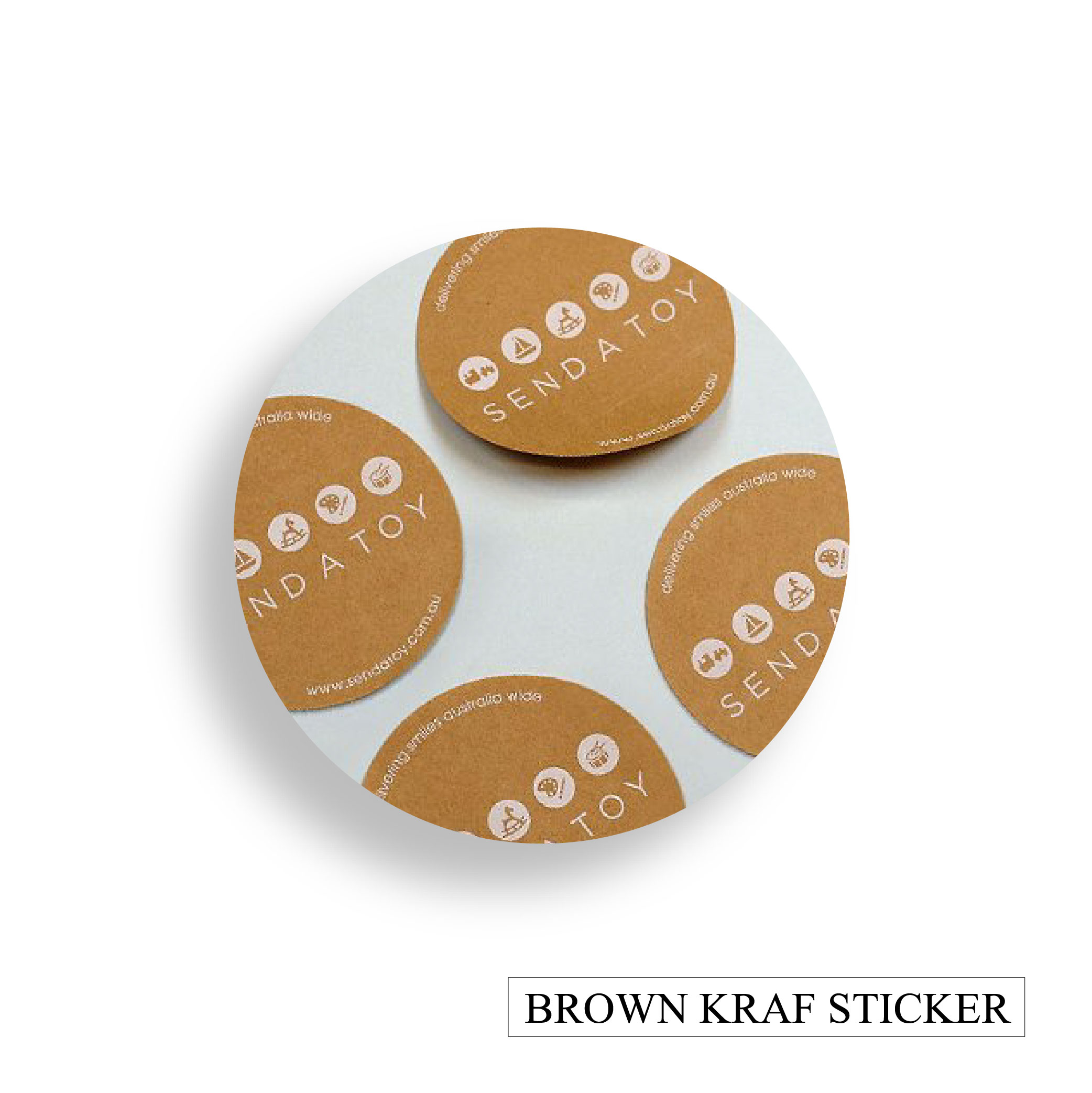 Brown Kraf sticker